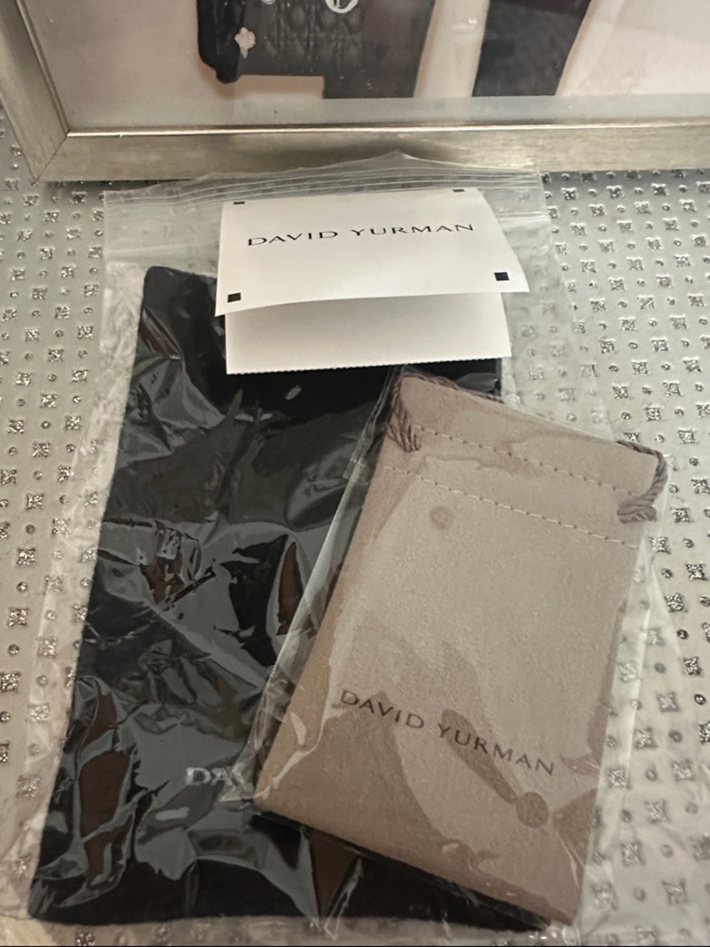David Yurman Jewelry Bag and Cleaning Clothe NIP